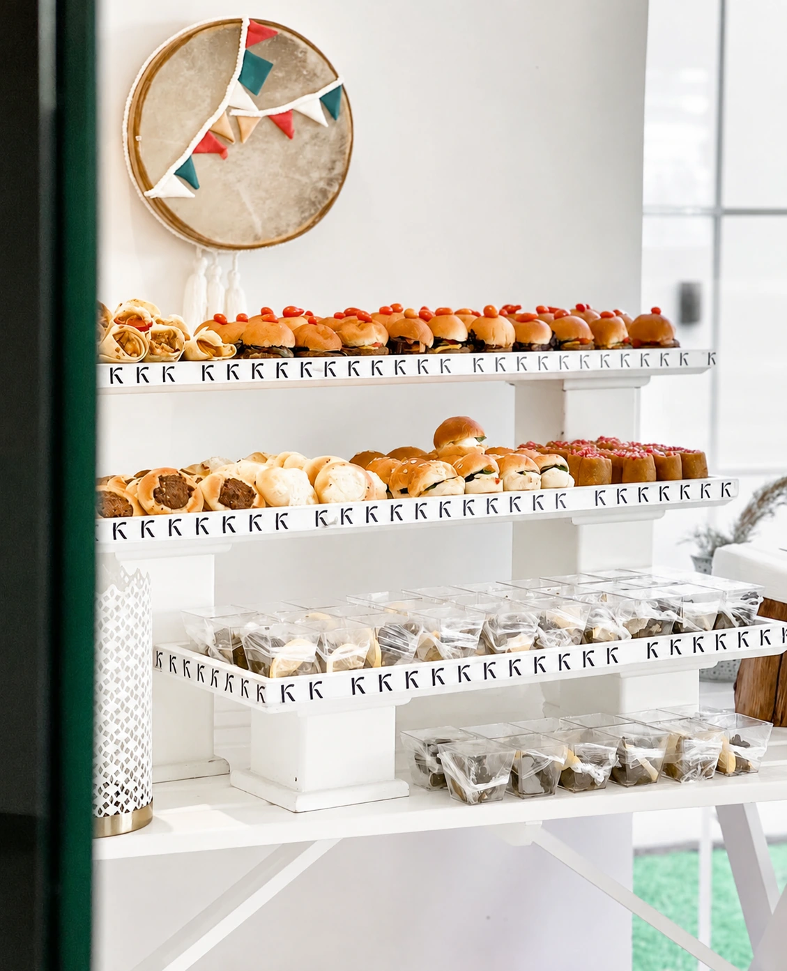 White presentation — K Catering